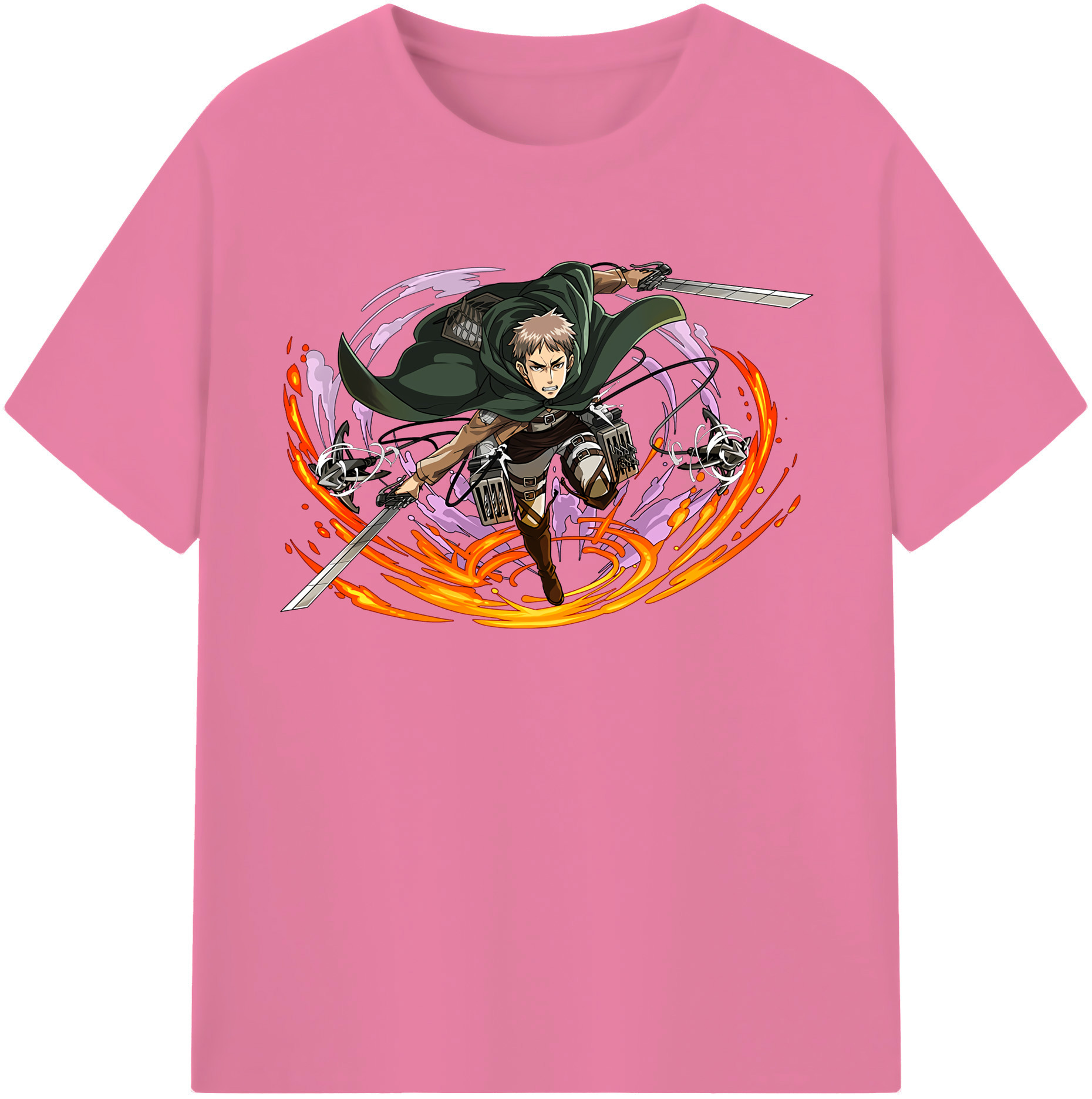 （画像用） 進撃の巨人 ジャン・キルシュタイン Attack on Titan Jean Kirstein 綿100％半袖Tシャツ（フロントプリント）